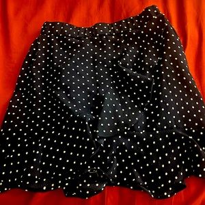 cute polka dot skirt with riffles!